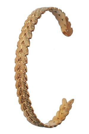Bracelet Manchette Doré Ajouré – Acier Inoxydable Plaqué Or