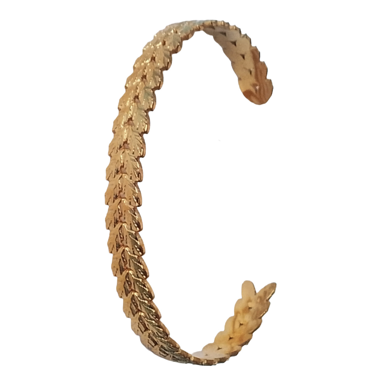 Bracelet Manchette Doré Ajouré – Acier Inoxydable Plaqué Or
